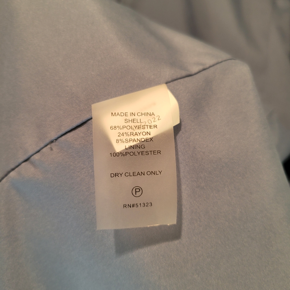 VINCE CAMUTO Sky Blue Blazer NWT Sz 10 - Picture 13 of 13